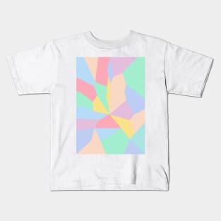 Abstract pastel color mosaic pattern Kids T-Shirt